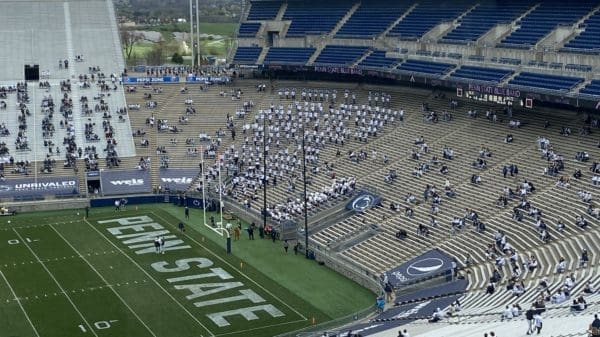 This years Blue-White Game is scheduled to kickoff at 2.