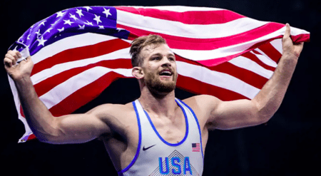 Penn State wrestling great David Taylor is in favor of national duals.