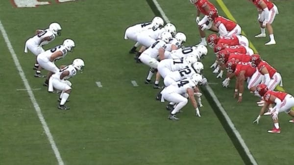 Penn State runs the T formation