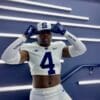 Penn State Recruit Mantrez Walker on a visit to the school