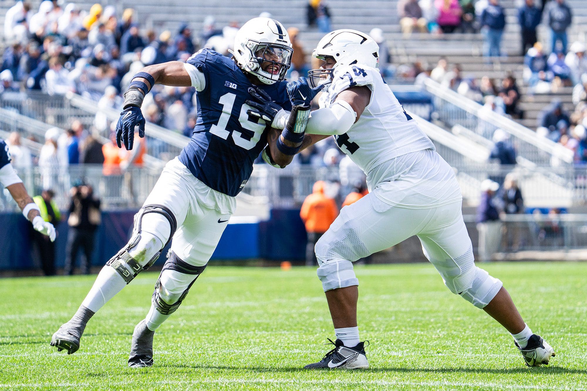 Former Penn State DE Jameial Lyons is one of the two players facing multiple charges, including rape