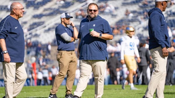 Penn State OC Andy Kotelnicki Enjoys Himself Before Team’s Game Against UCLA Saturday, Oct. 5, 2024