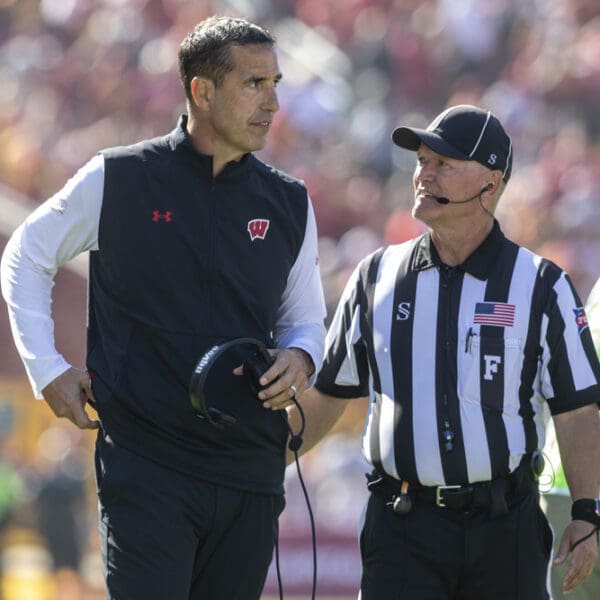 Luke Fickell and Wisconsin could insert itself into the Big Ten title picture with an upset win over Penn State