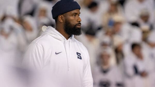 Penn State DL Coach Deion Barnes will be a busy man during this transfer portal window.