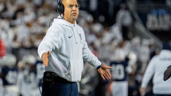 As expected, Penn State coach James Franklin didn’t have much to say about Nicholas Singleton’s status following a 35-6 win over Washington Saturday, Nov. 6 at Beaver Stadium