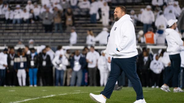 Penn State OC Andy Kotelnicki is reportedly a candidate for the West Virginia head coaching job.