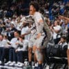 Yanic Konan Niederhauser celebrating during Penn State's win over Saint Francis