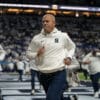 Penn State coach James Franklin awaits his team’s fate.