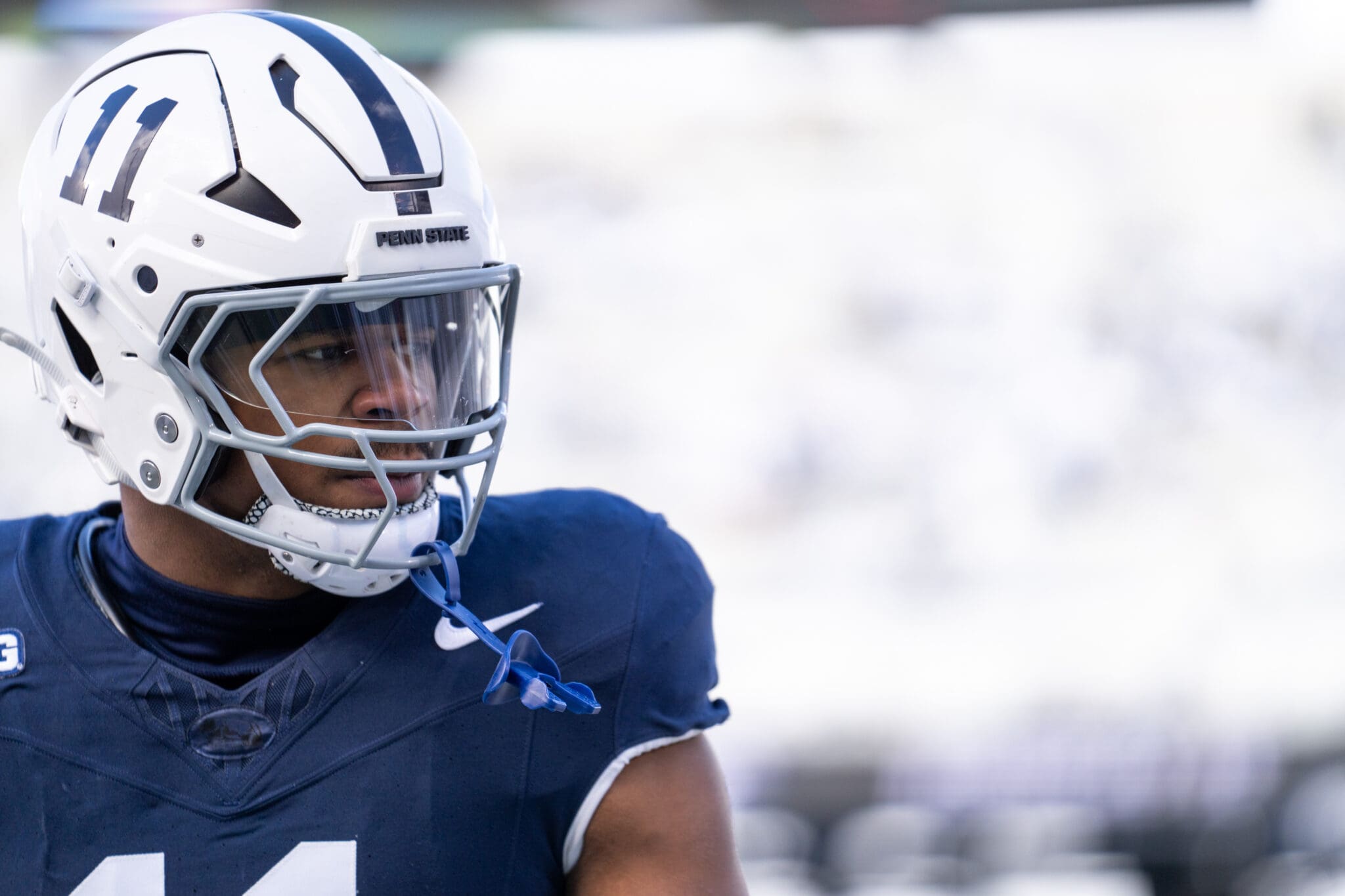 Penn State star DE Abdul Carter wasn’t seen at the media’s Penn State practice viewing window Sunday, Jan. 5 in Happy Valley