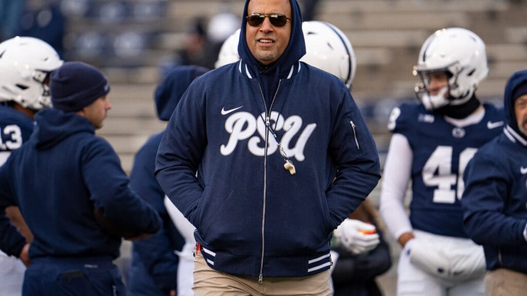 Penn State coach James Franklin has plenty of reason to smile right now.