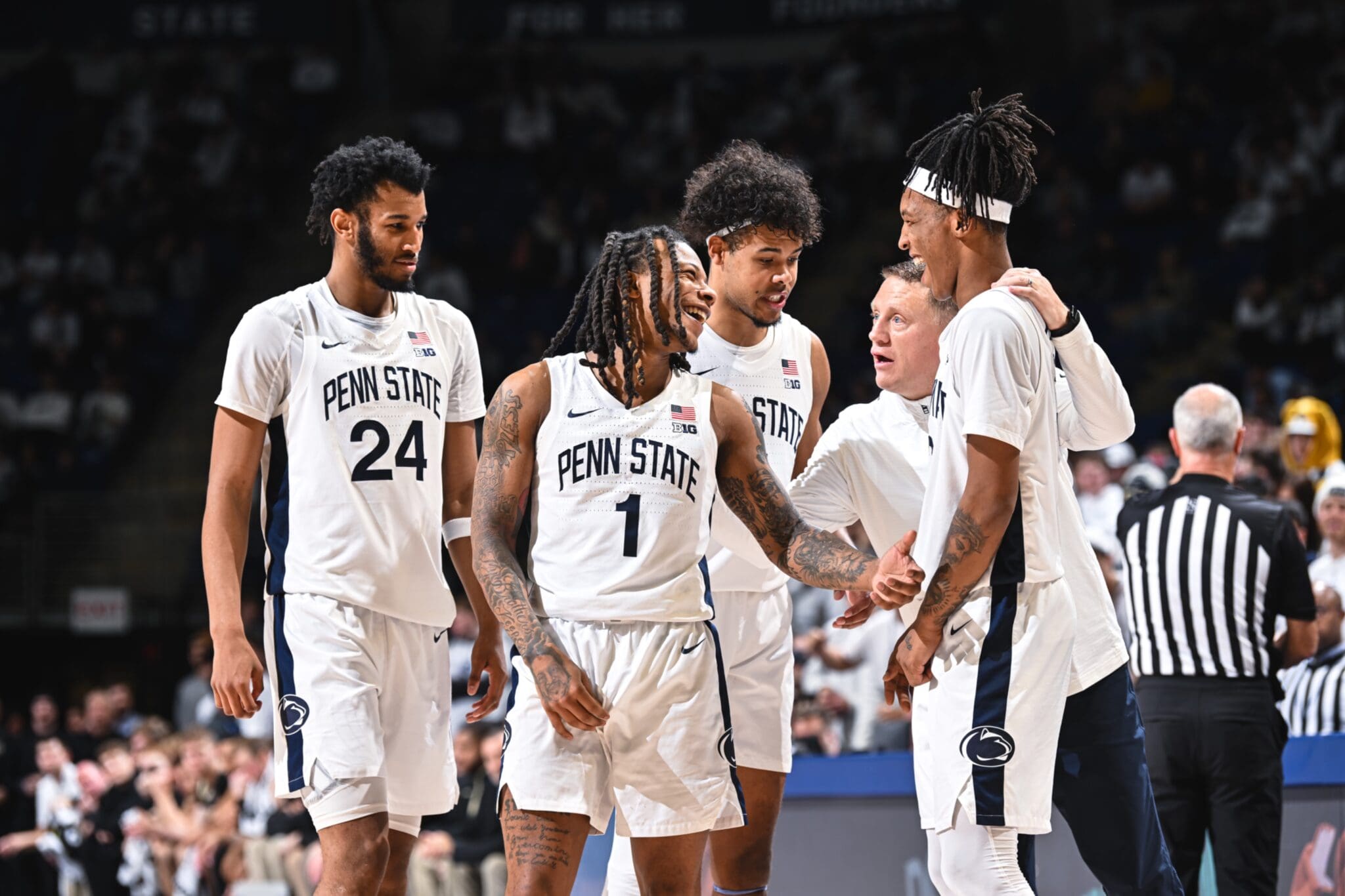 Penn State Basketball, Mike Rhoades, Ace Baldwin Jr., Zach Hicks, Nick Kern Jr., Puff Johnson
