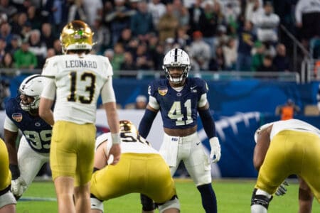 Penn State linebacker Kobe King.