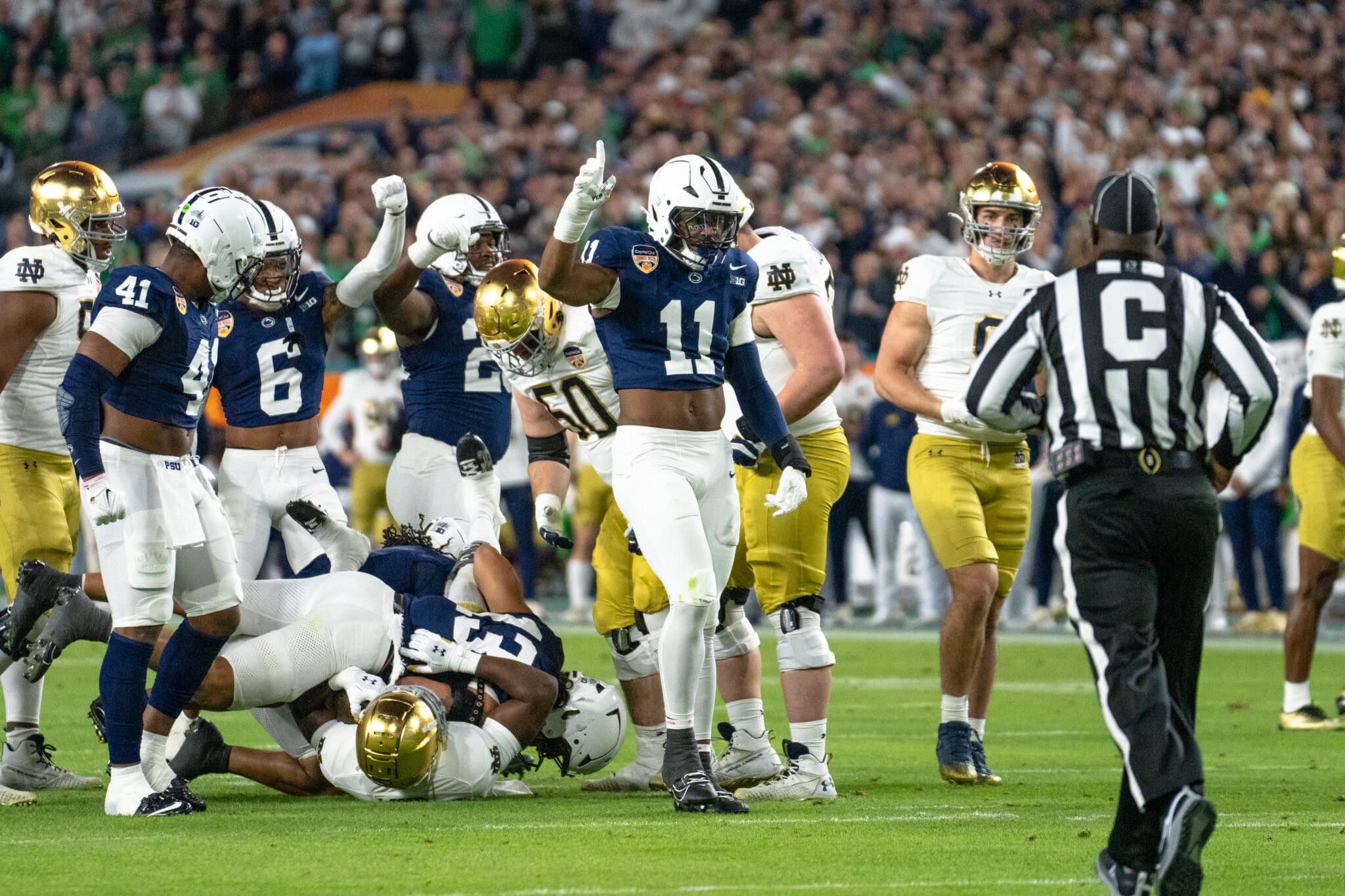 Former Penn State star Carter provided an encouraging update on his foot.