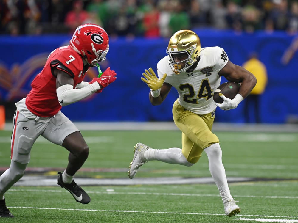 RB Jadarian Price (720 yards, 7 TD, 6.5 YPC) can get it done for Notre Dame.