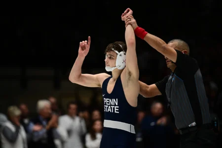Penn State wrestling true freshman Luke Lilledahl took a big leap in the latest rankings.
