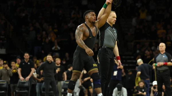 Gabe Arnold basically guaranteed that Iowa wrestling would beat Penn State.