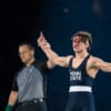 There was blood for Penn State wrestling star Tyler Kasak against Iowa.