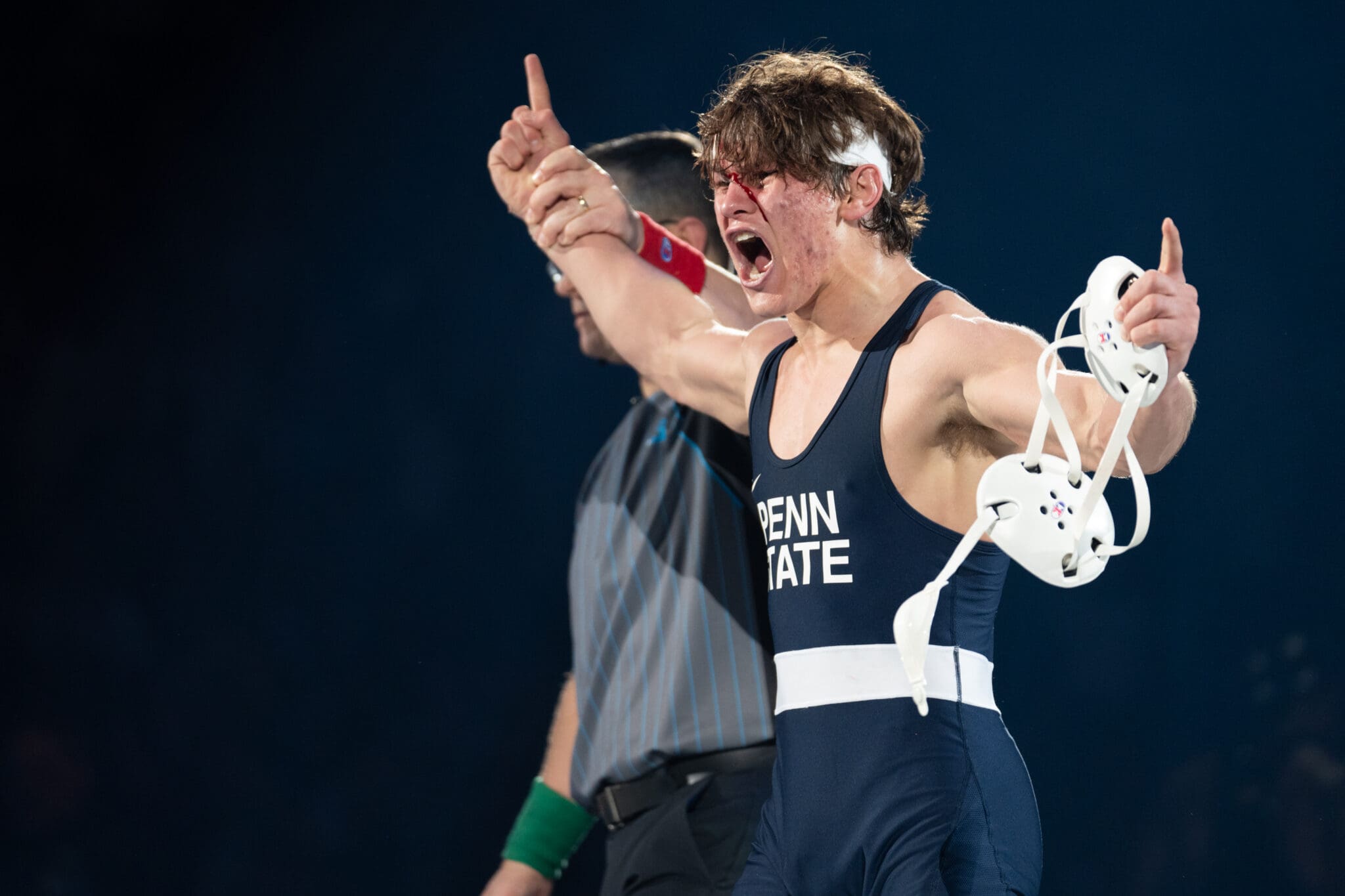 Penn State wrestling star Tyler Kasak was rightfully pumped after beating the No. 1 wrestler in the county.