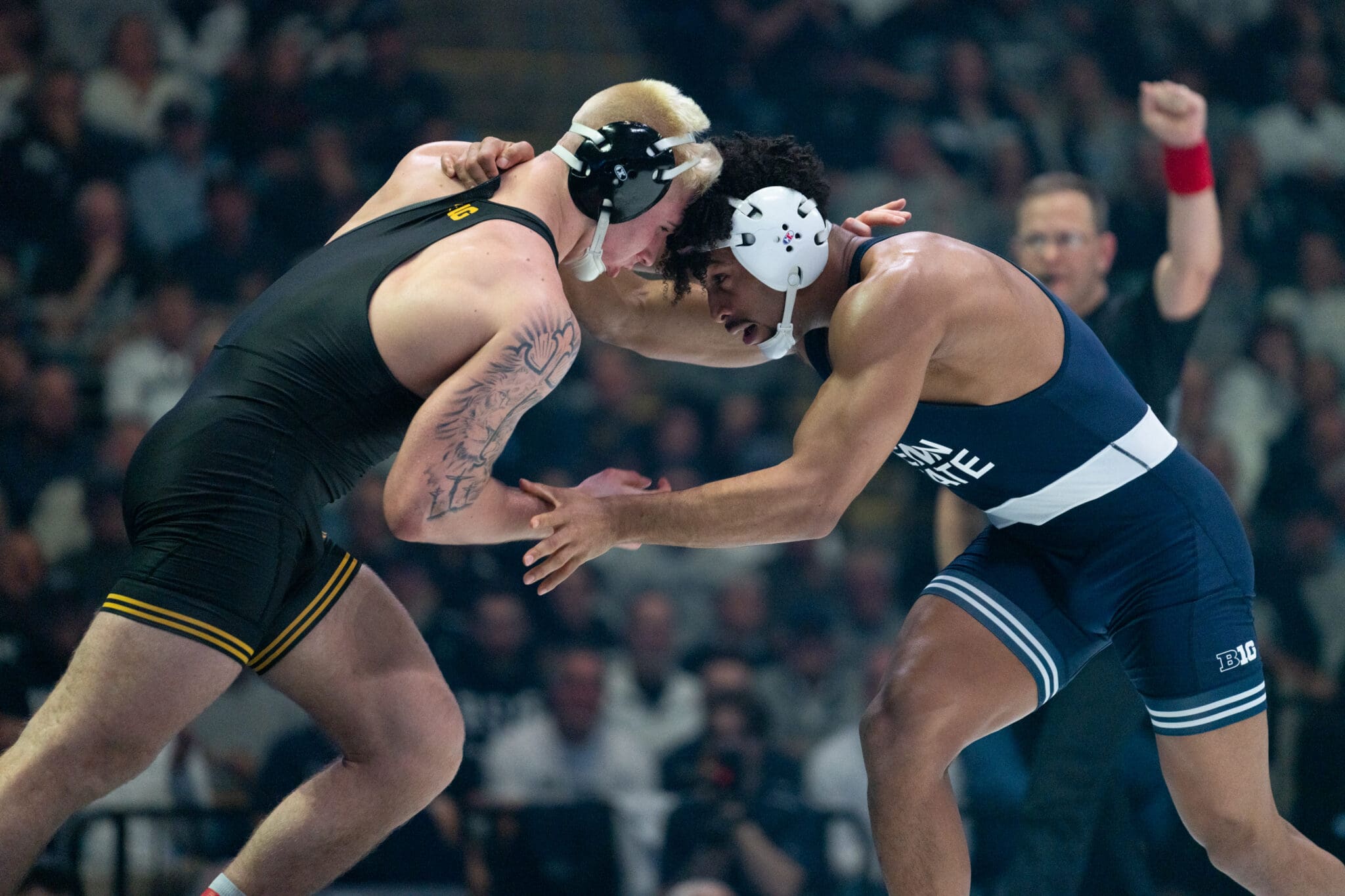 Will Penn State wrestling star Carter Starocci lock up with Iowa’s Angelo Ferrari again?