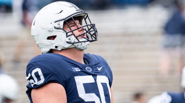 Cooper Cousins is also in the mix for the Penn State right guard job
