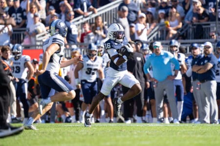 King Mack announced his return to Penn State with this kickoff return against Nevada.