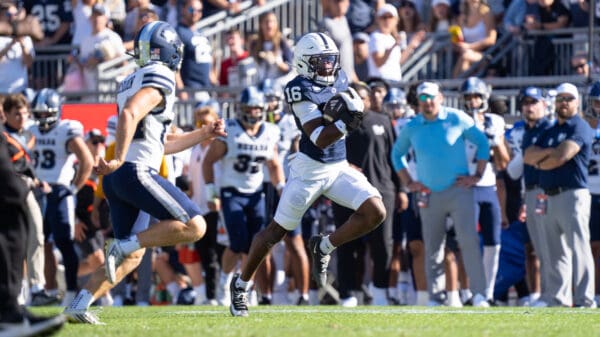 King Mack announced his return to Penn State with this kickoff return against Nevada.