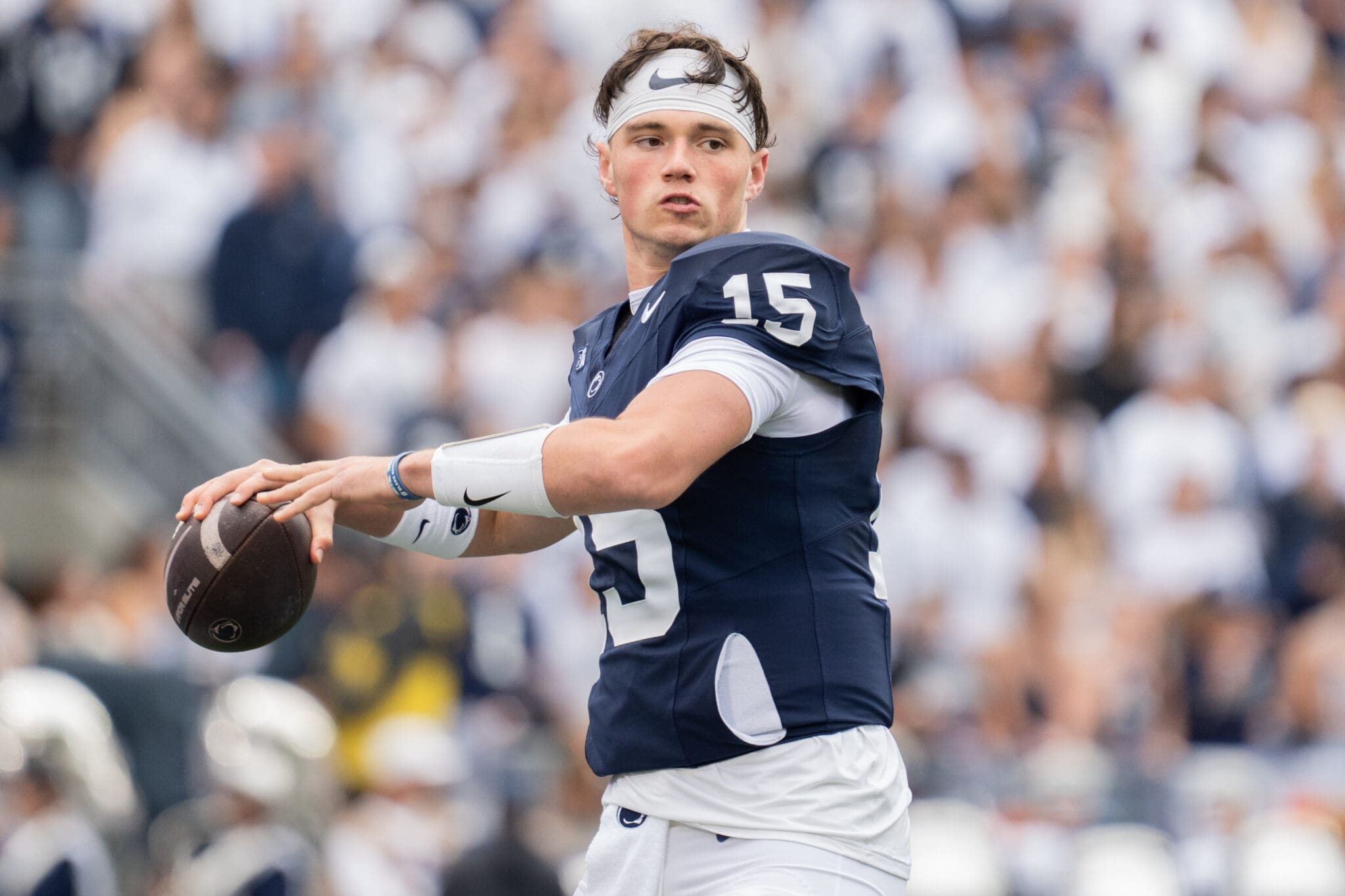 Penn State coach James Franklin talked about one thing QB Drew Allar is still struggling with.