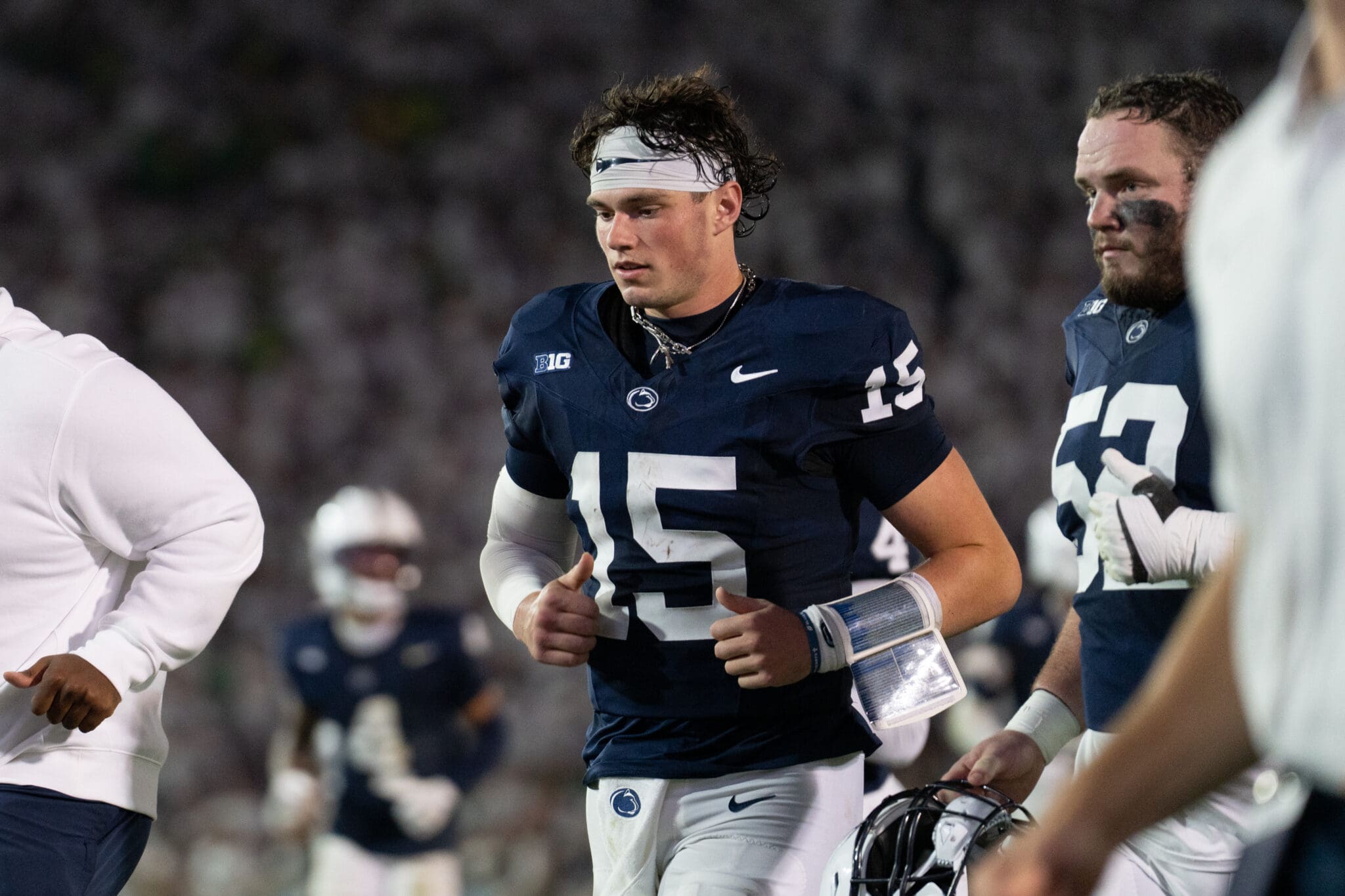 Penn State QB Drew Allar will look to move forward after Saturday’s loss to Oregon.