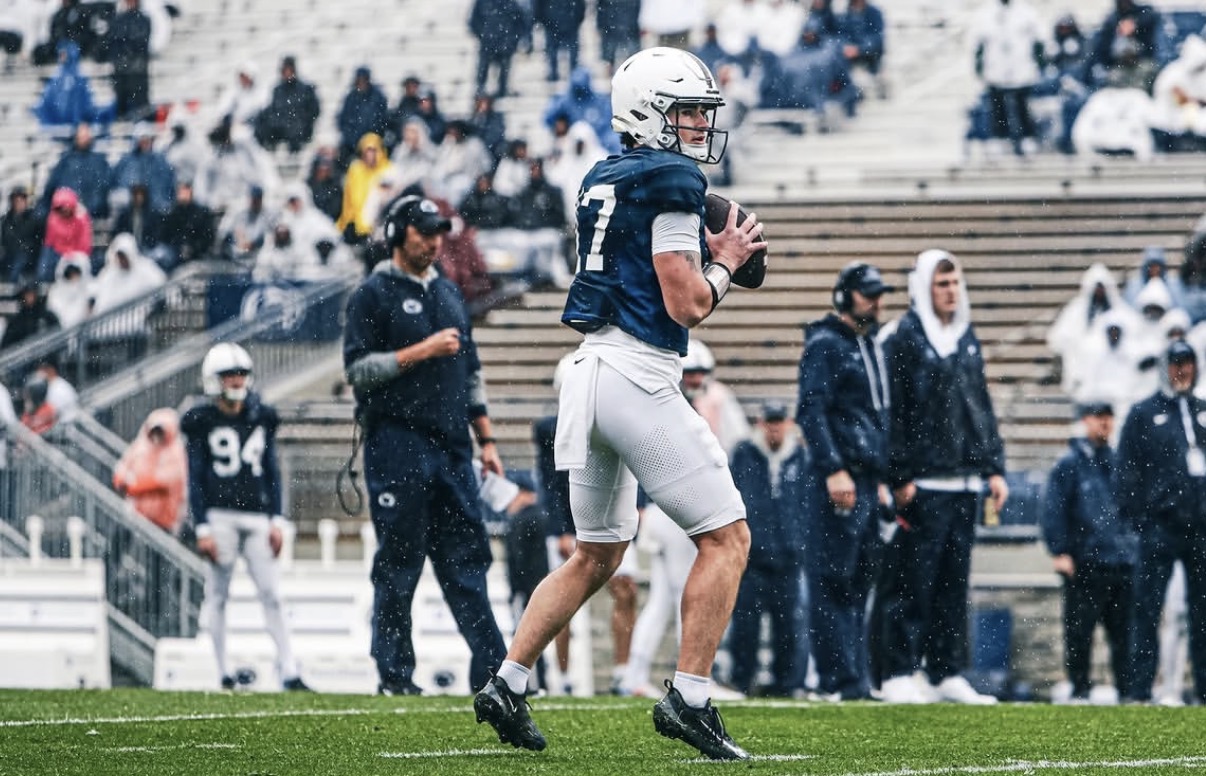 Penn State transfer quarterback Connor Barry drops back to pass. Image courtesy of Connor Barry’s Instagram account