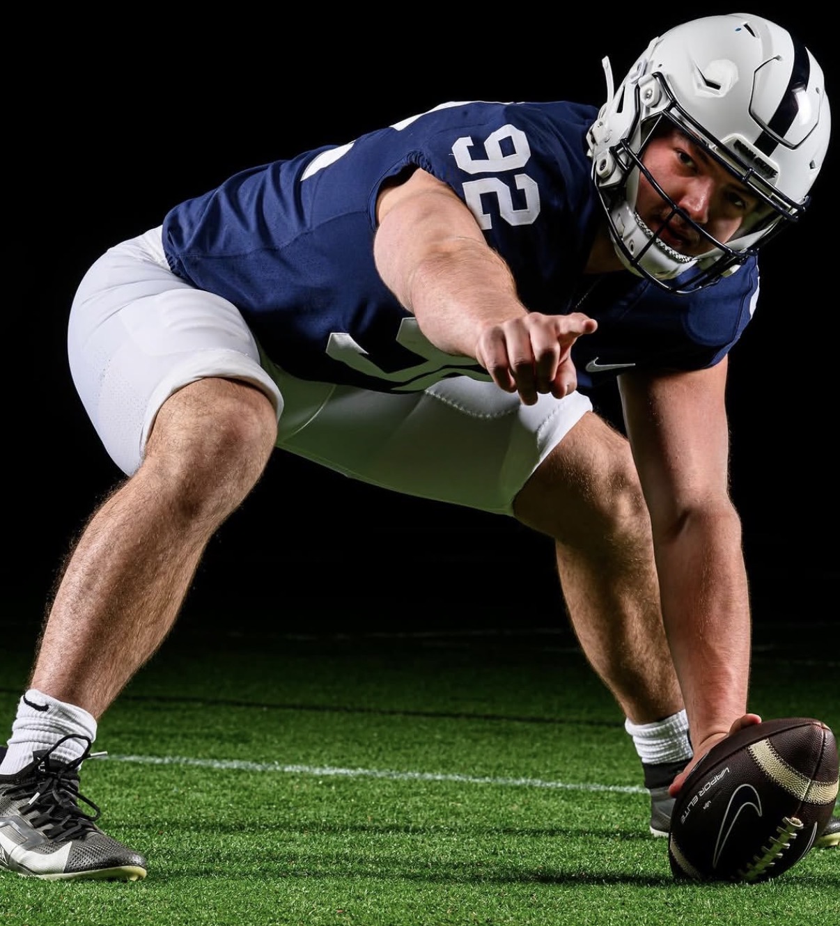Penn State long snapper Andrew Dufault. Image courtesy of Andrew Dufault's Instagram account.