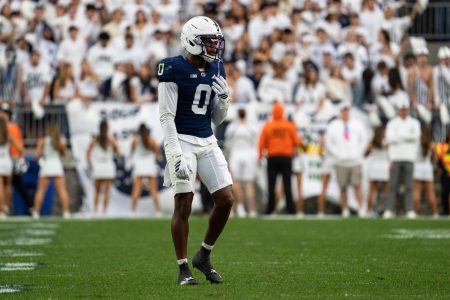 Jahmir Joseph impressed Penn State coach Matt Campbell with his play against Wisconsin Saturday, Sept. 26.